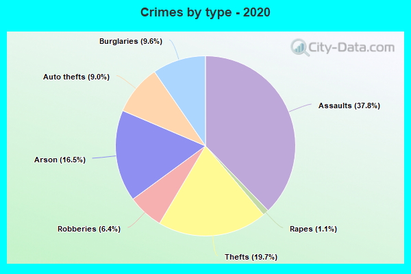 Crimes by type - 2020