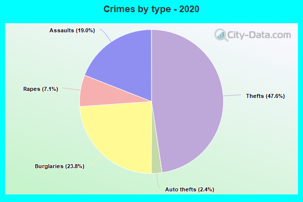 Crimes by type - 2020