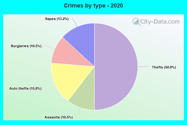 Crimes by type - 2020