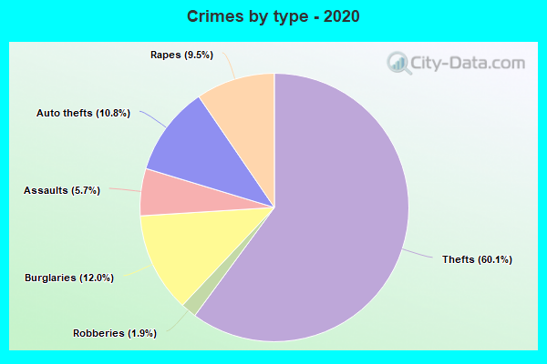 Crimes by type - 2020