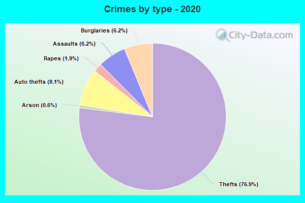 Crimes by type - 2020