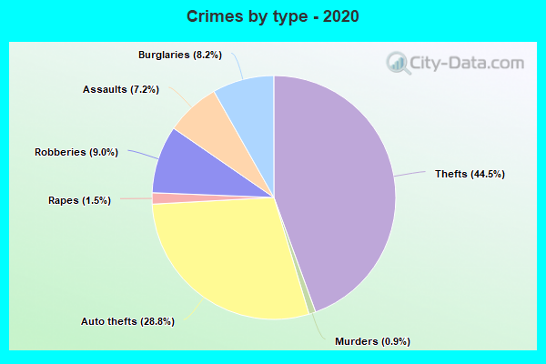 Crimes by type - 2020