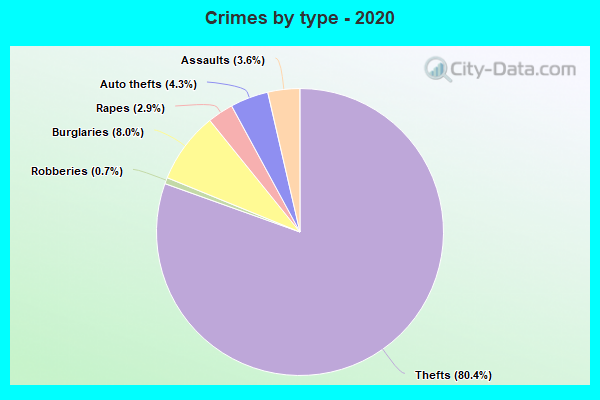 Crimes by type - 2020