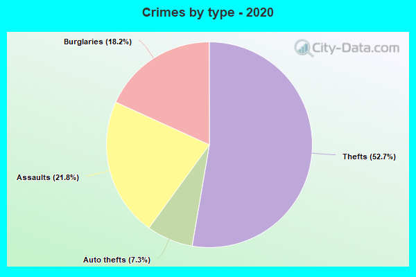 Crimes by type - 2020