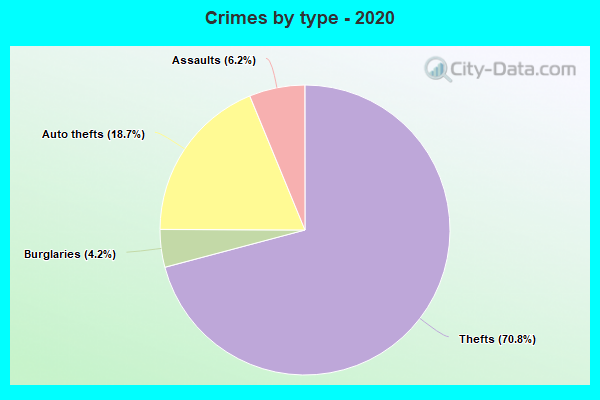 Crimes by type - 2020