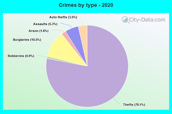 Crimes by type - 2020