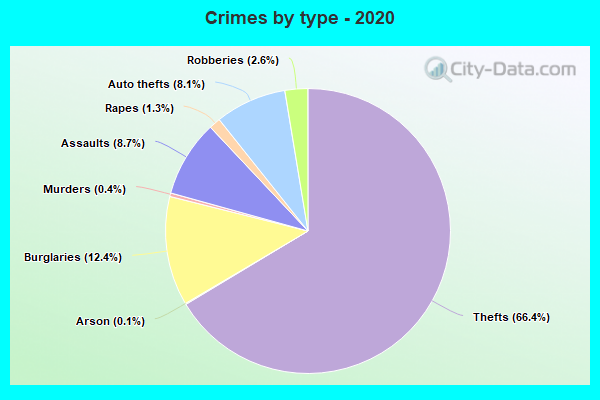 Crimes by type - 2020