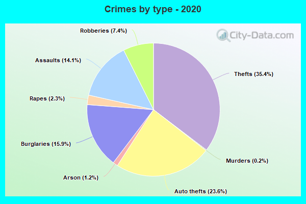 Crimes by type - 2020