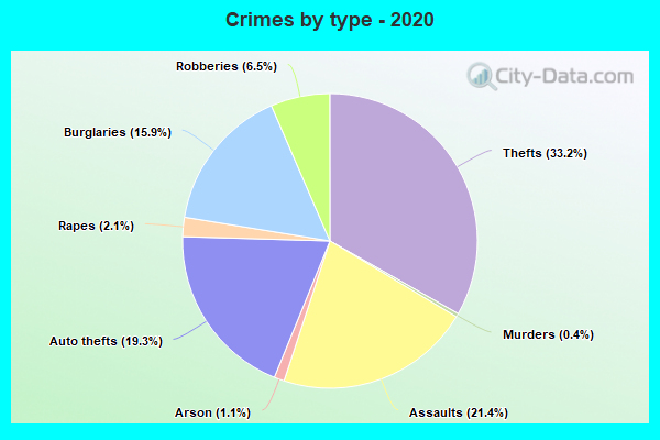 Crimes by type - 2020