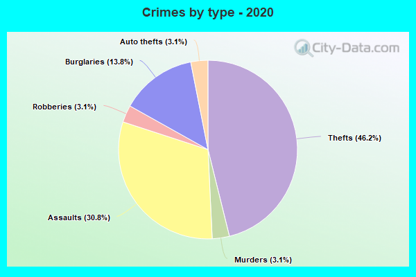 Crimes by type - 2020