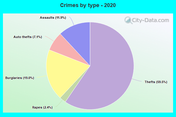 Crimes by type - 2020