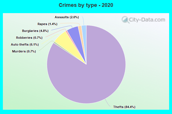 Crimes by type - 2020