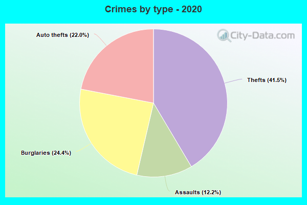 Crimes by type - 2020