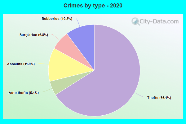 Crimes by type - 2020