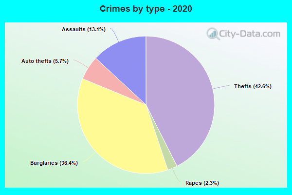 Crimes by type - 2020