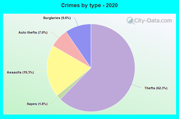 Crimes by type - 2020