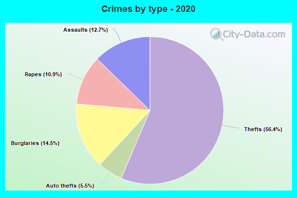 Crimes by type - 2020