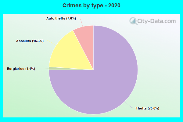 Crimes by type - 2020