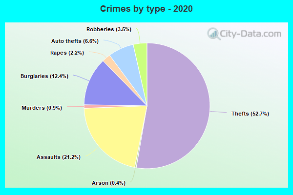 Crimes by type - 2020