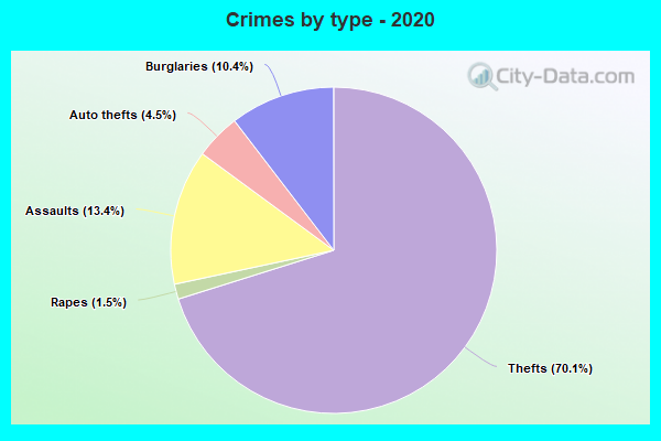 Crimes by type - 2020