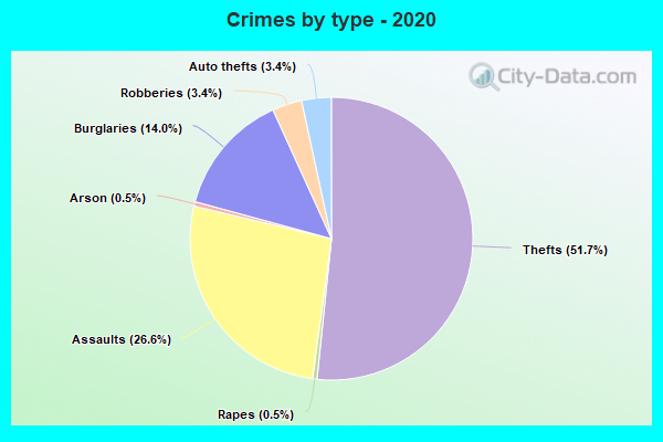 Crimes by type - 2020