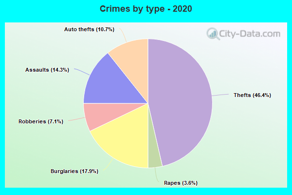 Crimes by type - 2020