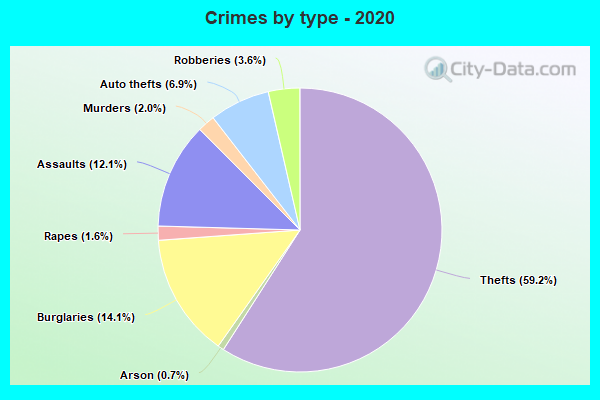 Crimes by type - 2020