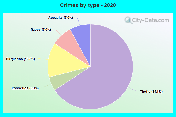 Crimes by type - 2020