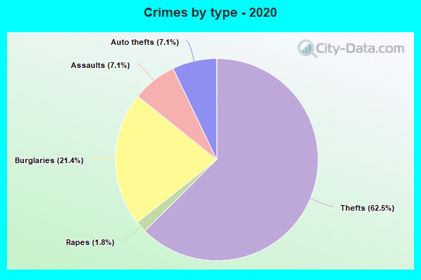 Crimes by type - 2020