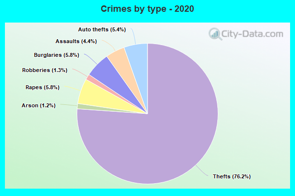 Crimes by type - 2020