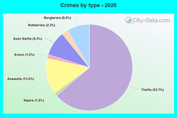 Crimes by type - 2020