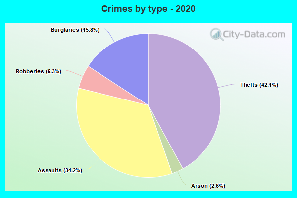 Crimes by type - 2020