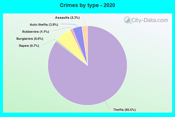 Crimes by type - 2020