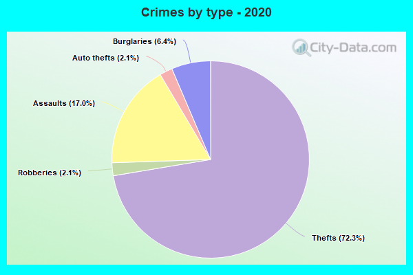 Crimes by type - 2020