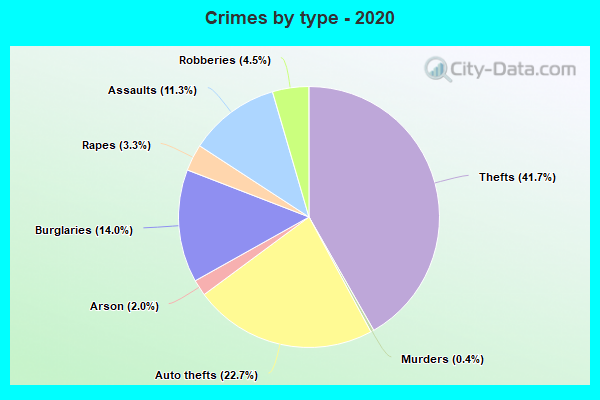 Crimes by type - 2020