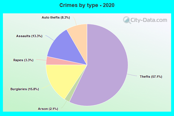 Crimes by type - 2020