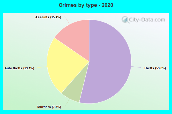 Crimes by type - 2020