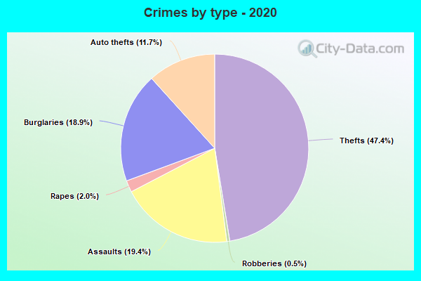 Crimes by type - 2020