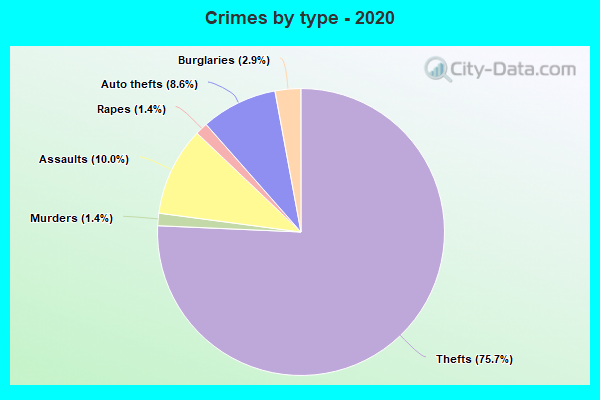 Crimes by type - 2020