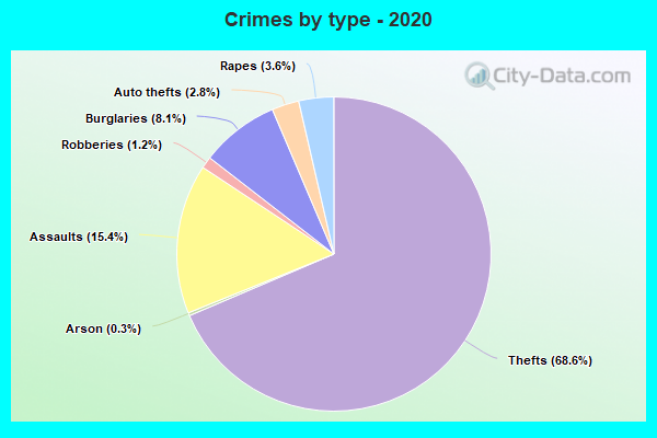 Crimes by type - 2020