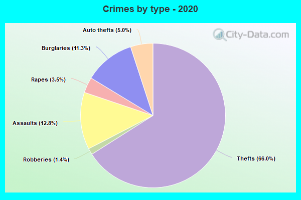 Crimes by type - 2020