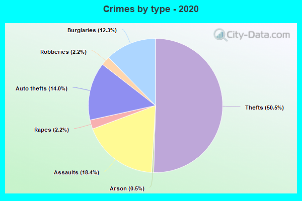 Crimes by type - 2020