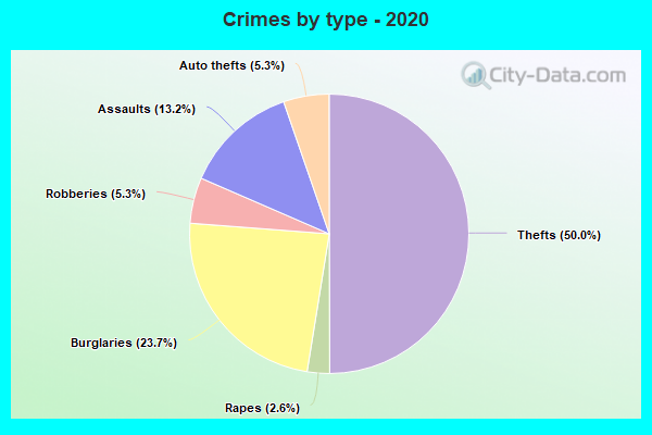 Crimes by type - 2020