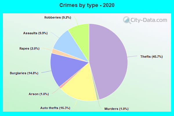 Crimes by type - 2020