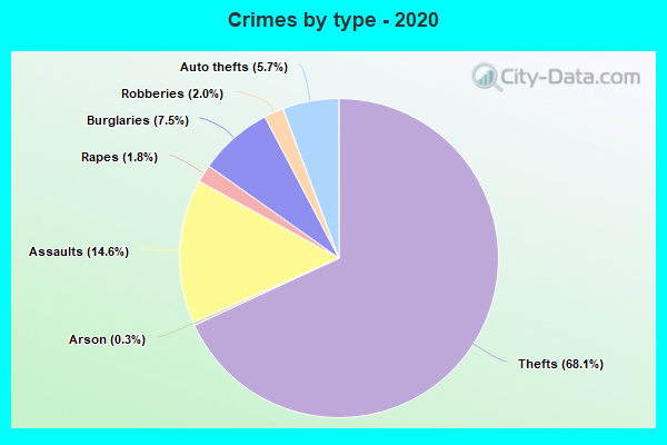 Crimes by type - 2020