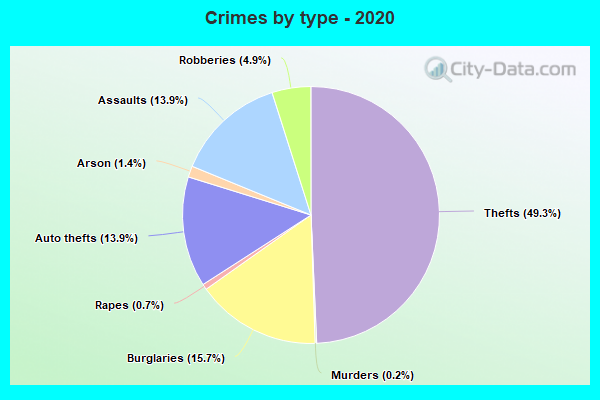 Crimes by type - 2020