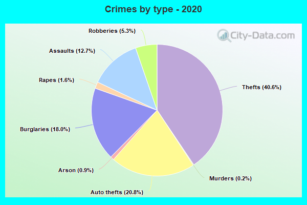 Crimes by type - 2020