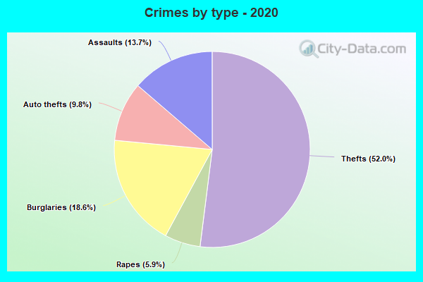 Crimes by type - 2020