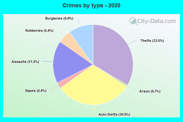 Crimes by type - 2020