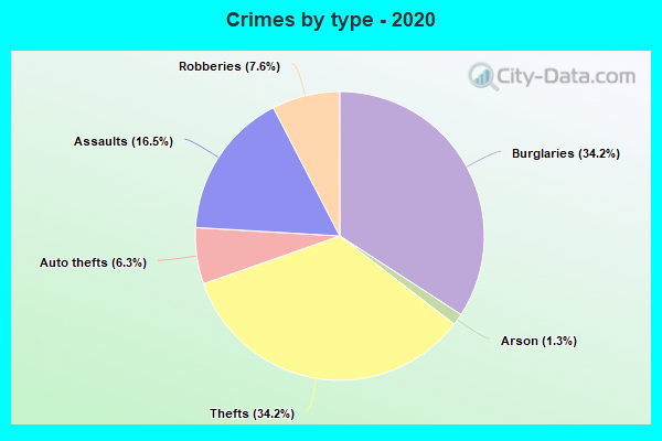 Crimes by type - 2020